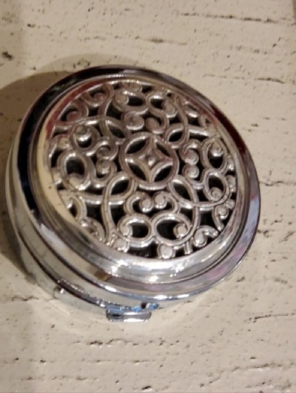 Brighton Silver Filigree Pill Case